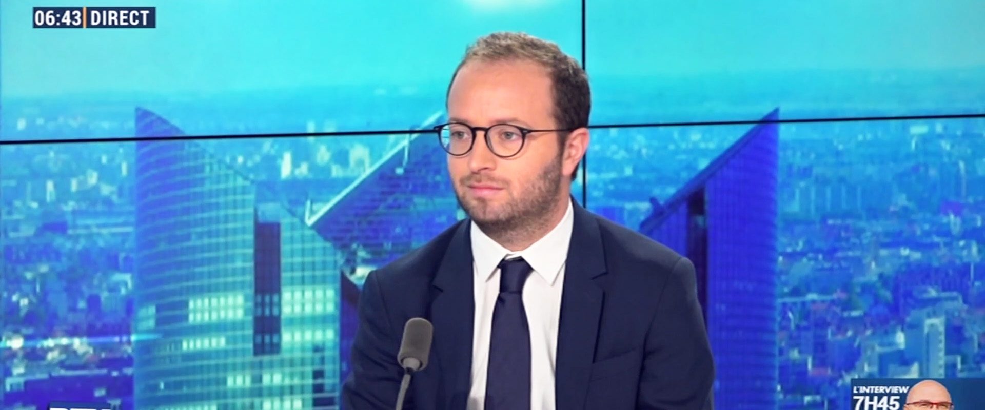 Arthur Dreyfuss, Président de la Fédération Française des Télécoms, sur le plateau de BFM Business le 20 novembre 2019 (capture d'écran).